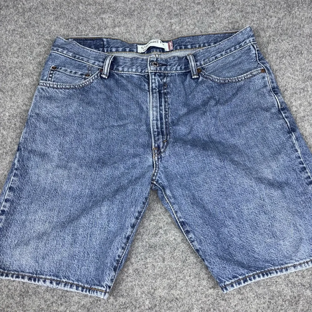 Levi's 505 Denim Shorts Mens 36 (Fits 34) Y2K Medium Wash Jorts Classic Blue EUC